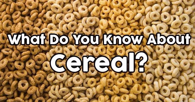 What Do You Know About Cereal?