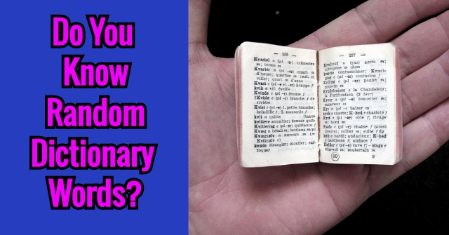 Do You Know Random Dictionary Words?