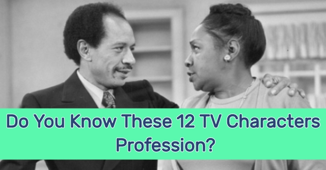 Do You Know These 12 TV Characters Profession?