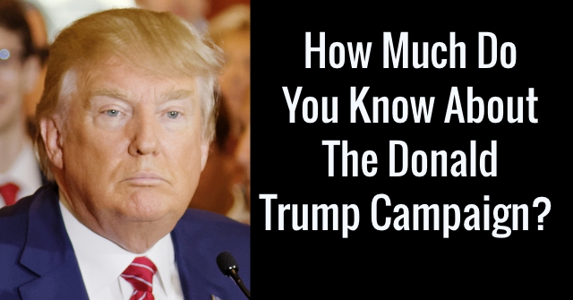 How Much Do You Know About The Donald Trump Campaign?
