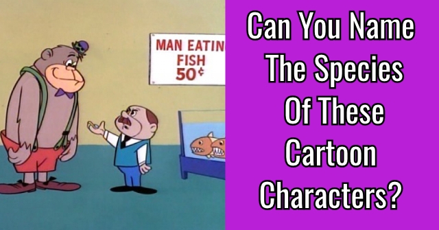 Can You Name The Species Of These Cartoon Characters?