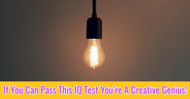 If You Can Pass This IQ Test You’re A Creative Genius?