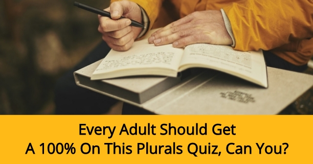 Every Adult Should Get a 100% On This Plurals Quiz, Can You?